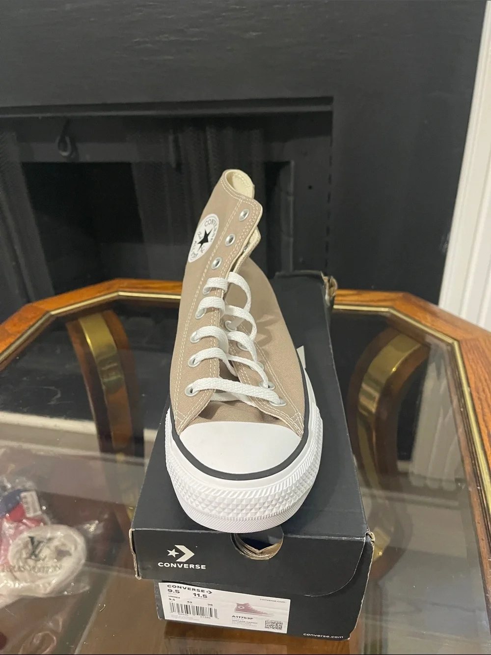 Converse All Star High Top Sneakers - Taupe Canvas